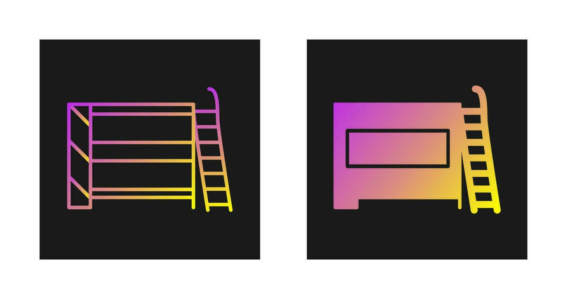 Bunk bed Vector Icon