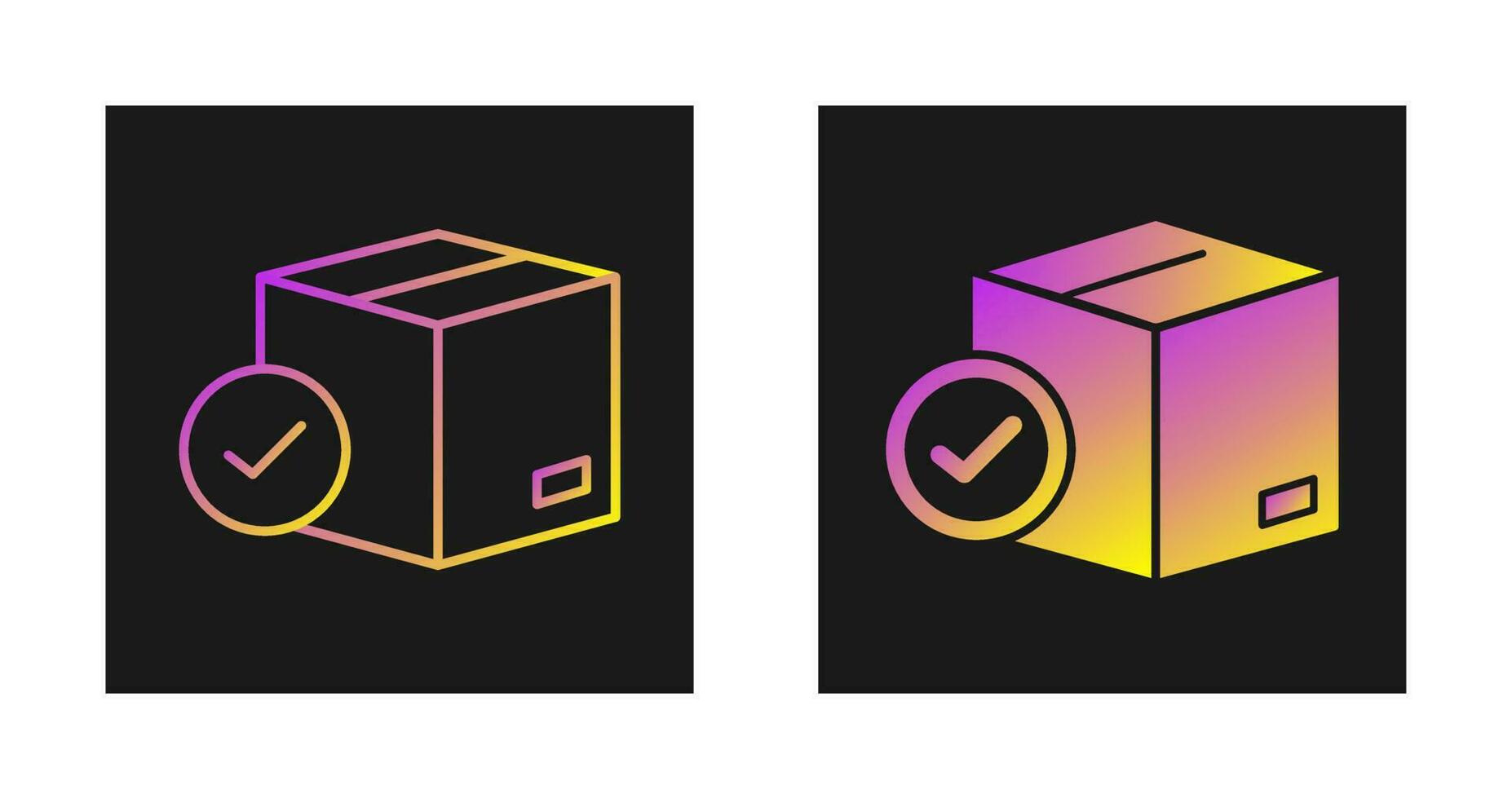 Package Delivered Vector Icon