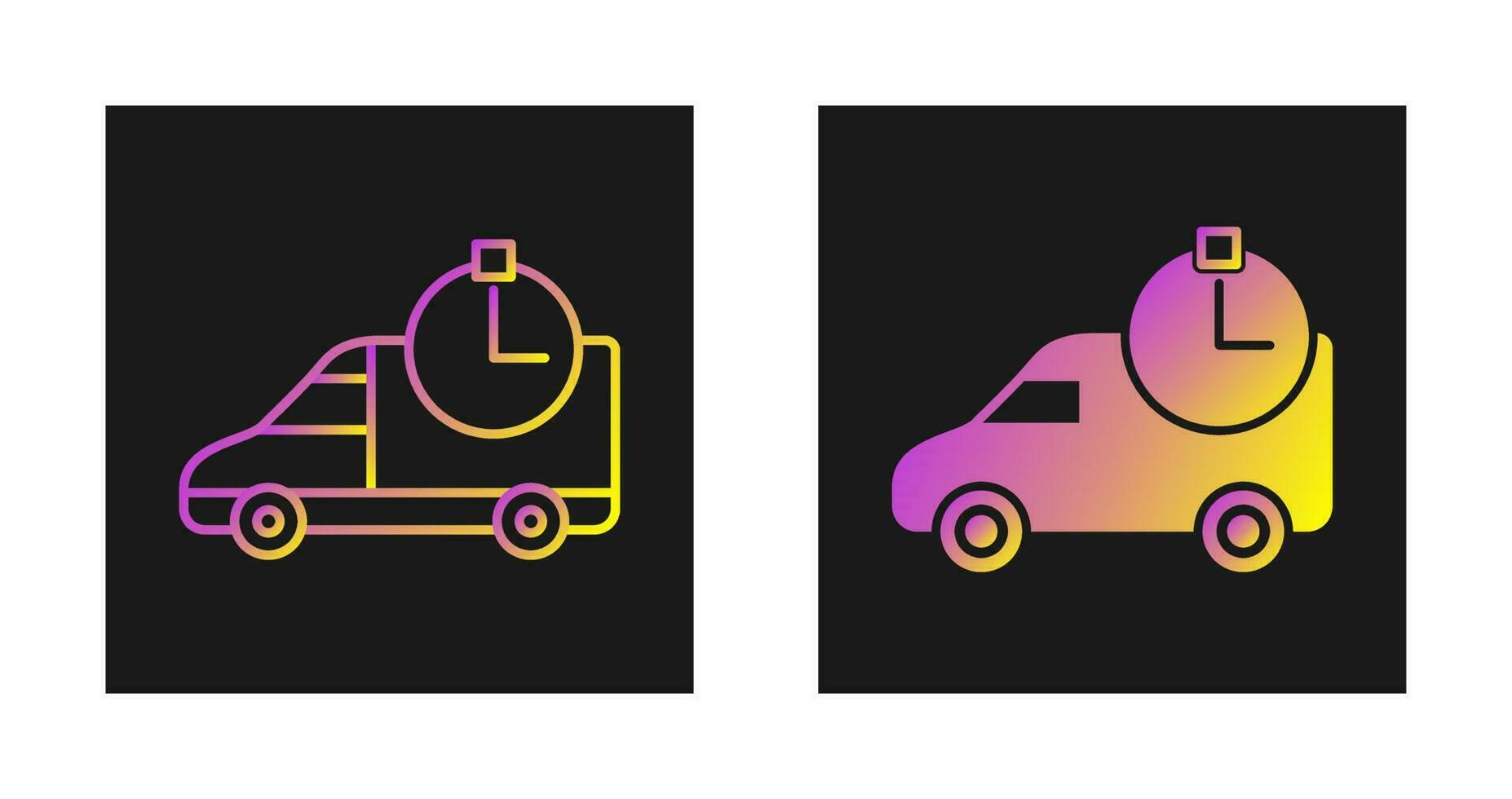 Time Based Delivery Vector Icon
