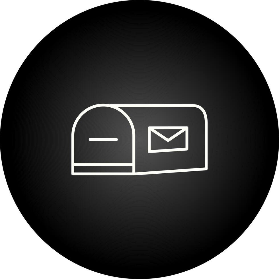 Letterbox Line Icon vector