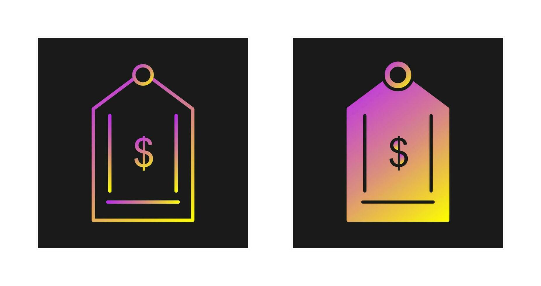 Dollar Tag Vector Icon