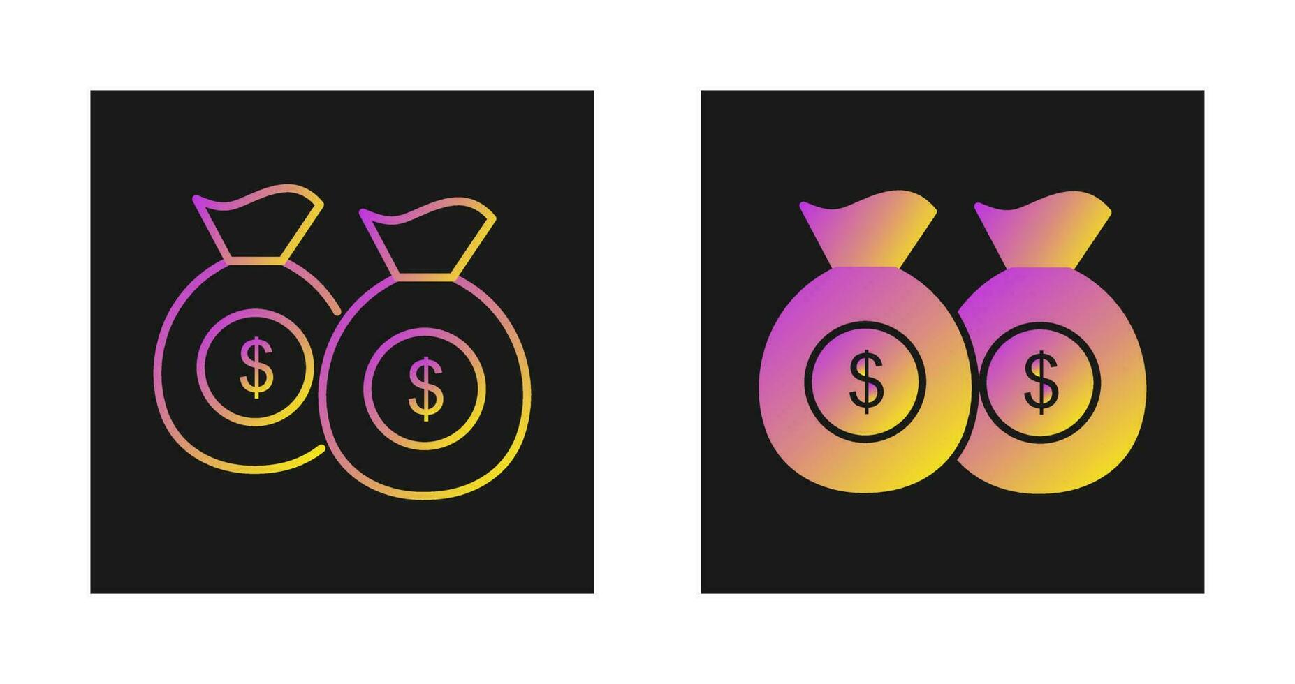 Money Bags Vector Icon