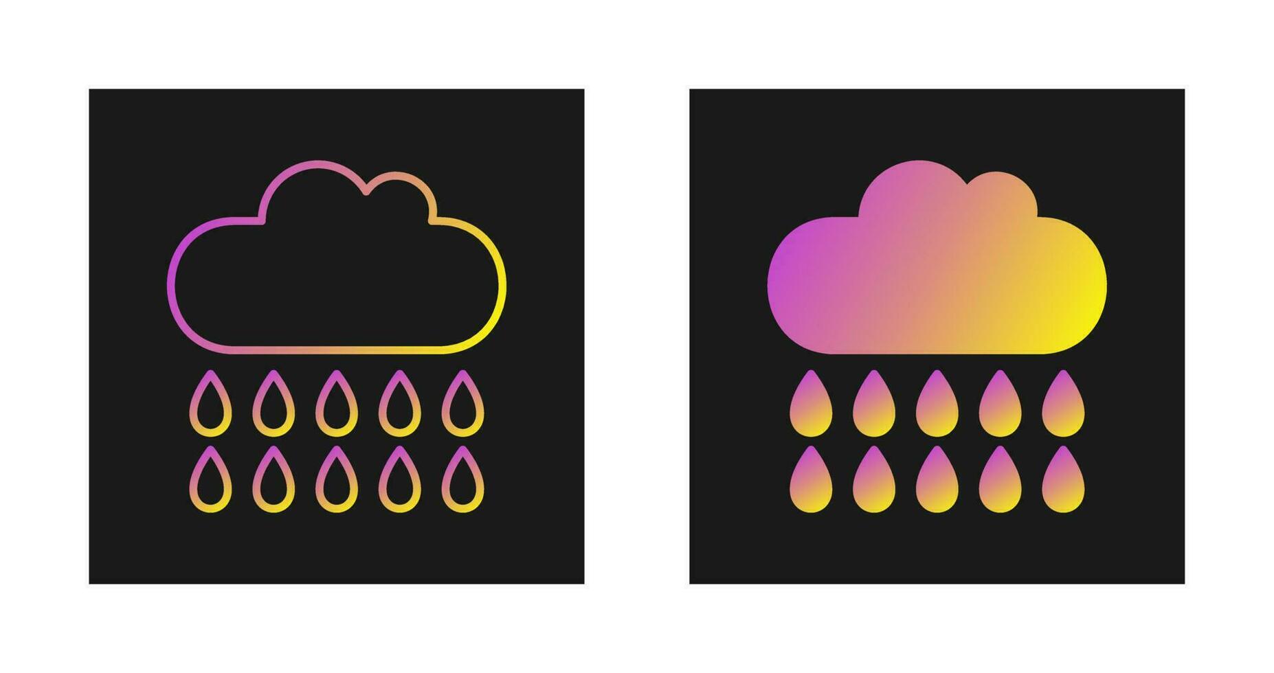 Rain Vector Icon