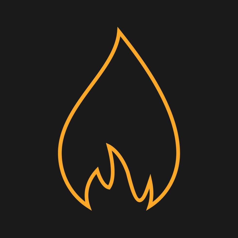 Flame Vector Icon
