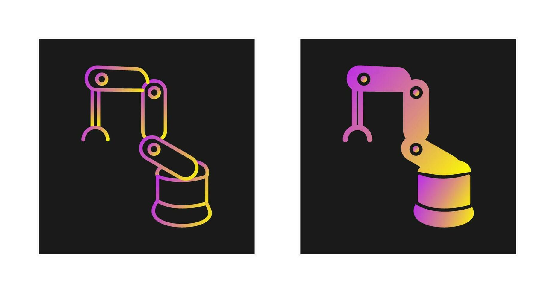 Industrial Robot Vector Icon