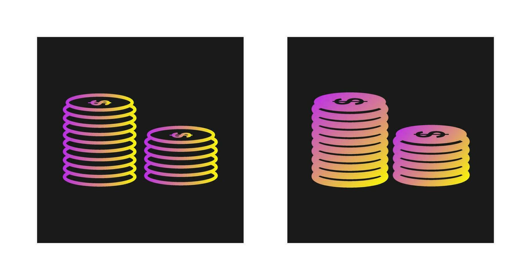 Stack of Coins Vector Icon