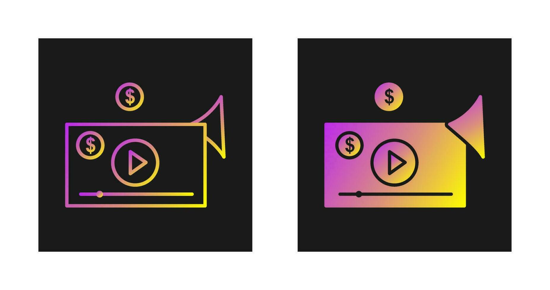 Video Marketing Vector Icon