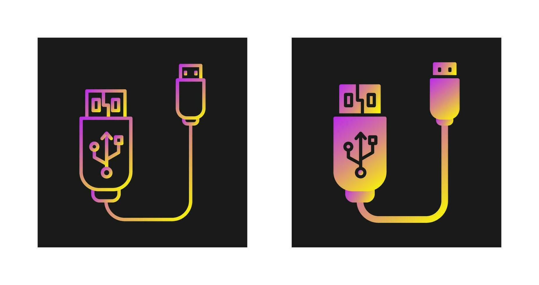 Usb Cable Vector Icon