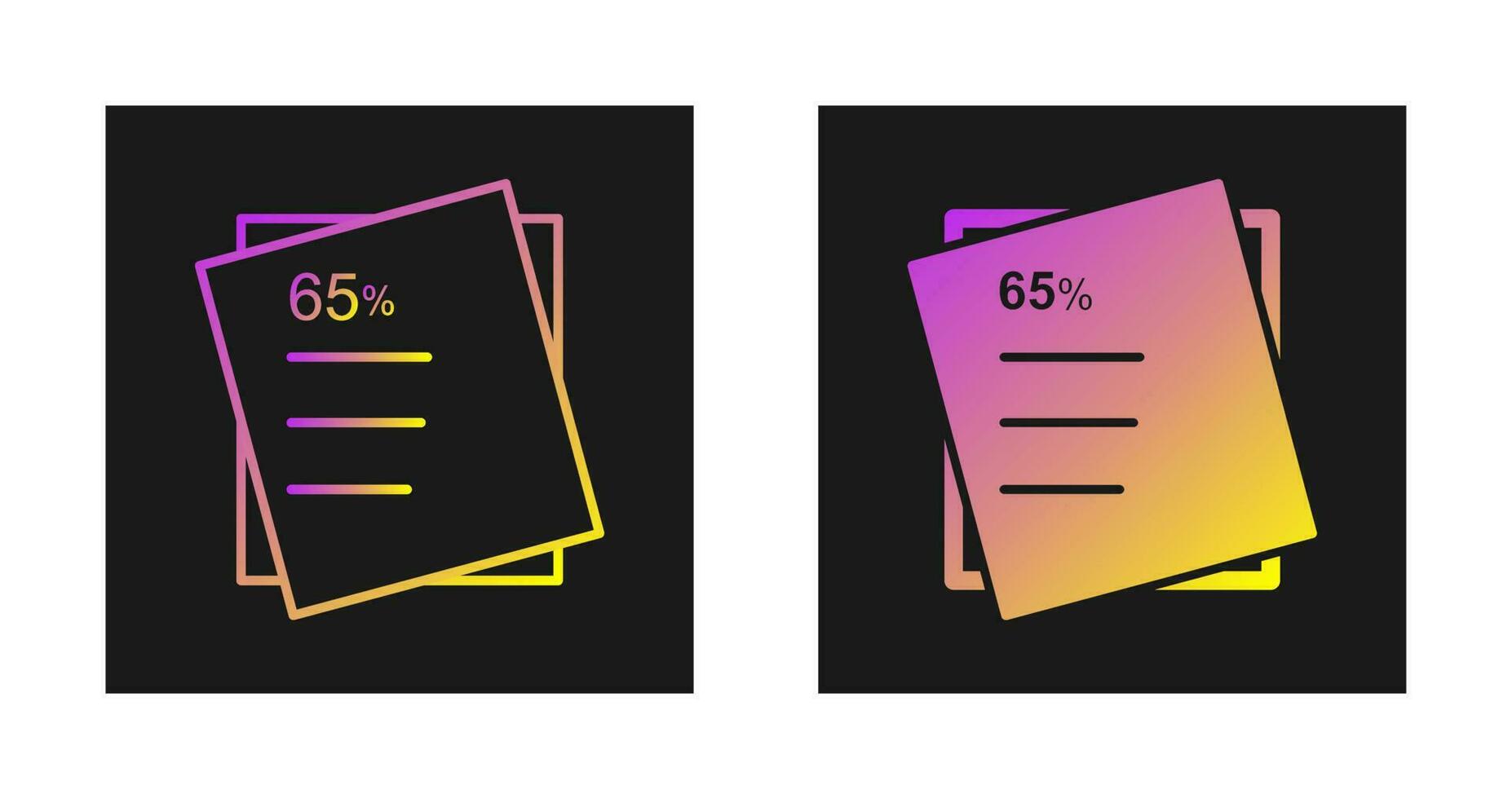 Graded Paper Vector Icon