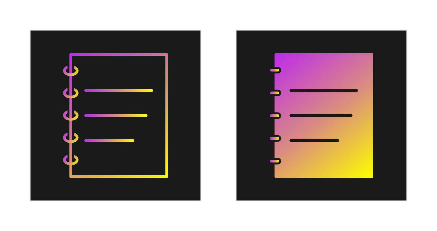 Notepad Vector Icon