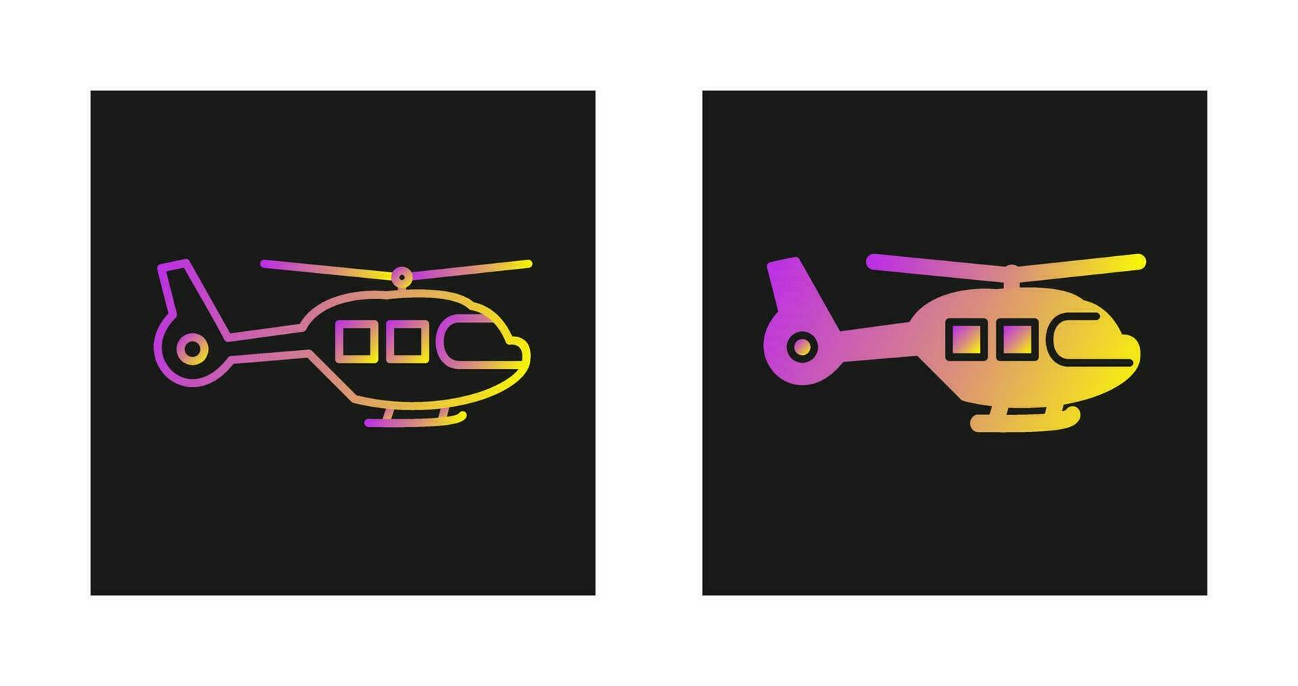 icono de vector de helicóptero