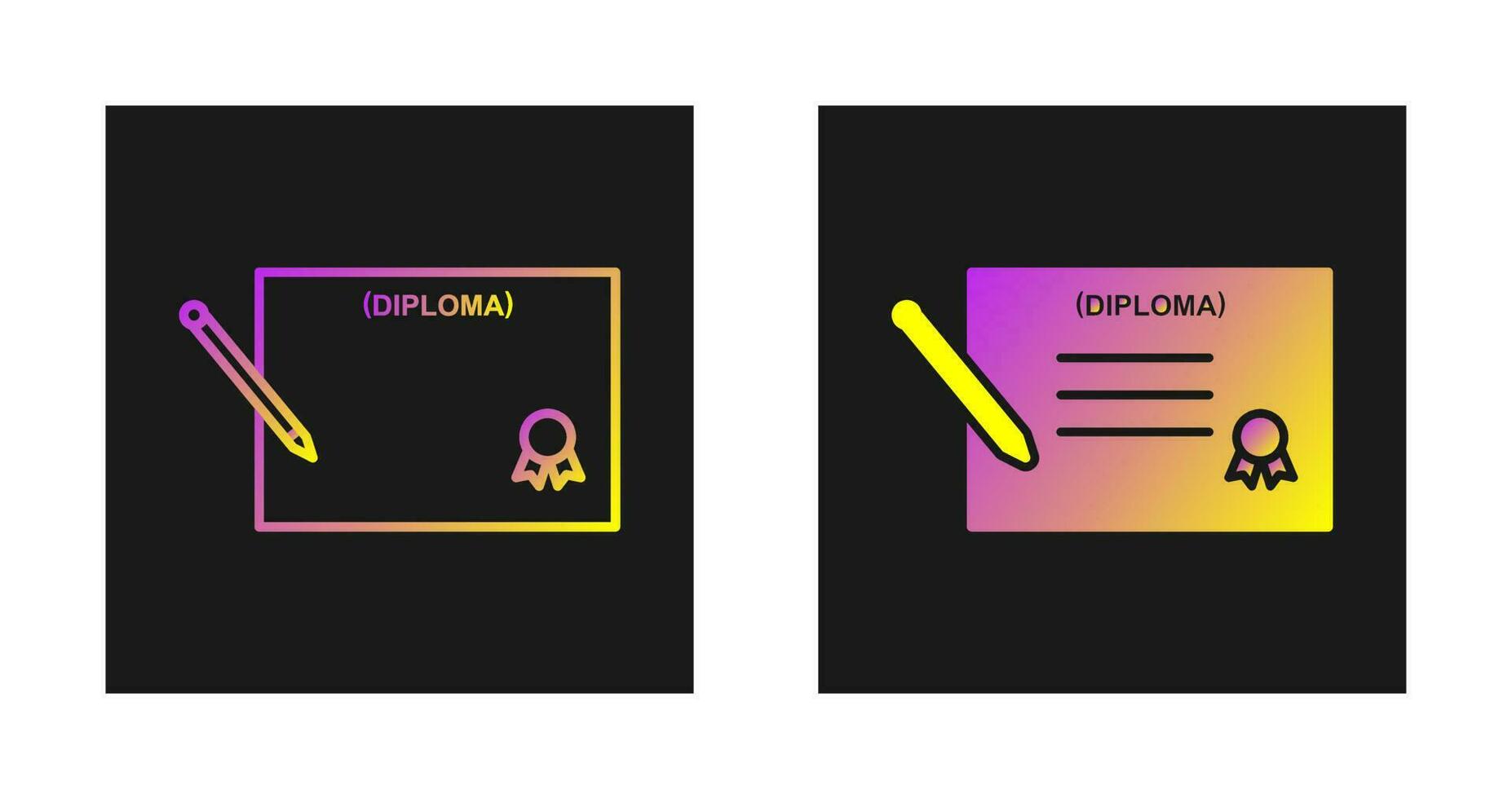 Diploma Vector Icon
