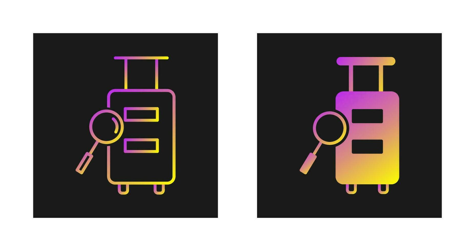 Luggage Inspection Vector Icon
