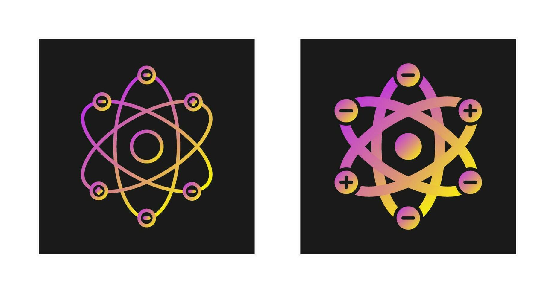 Atom Structure Vector Icon