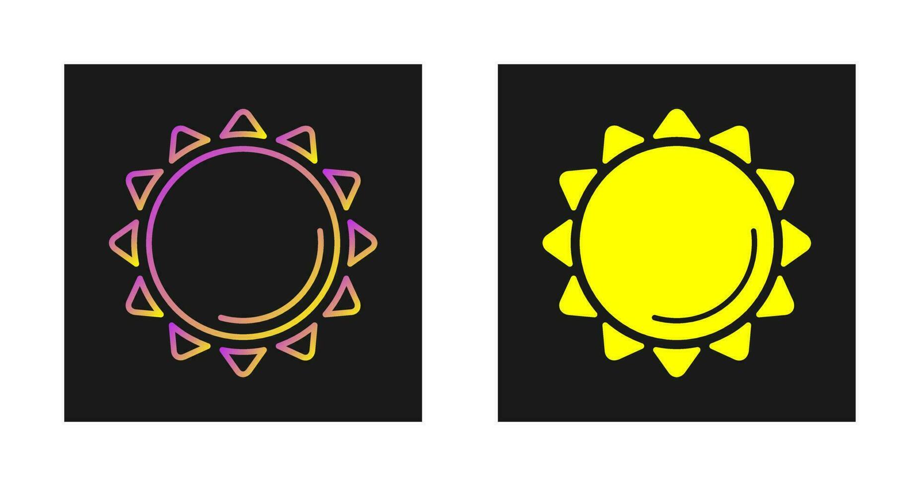 icono de vector de sol