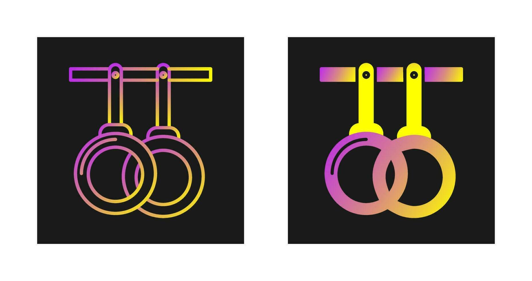 Gym Rings Vector Icon