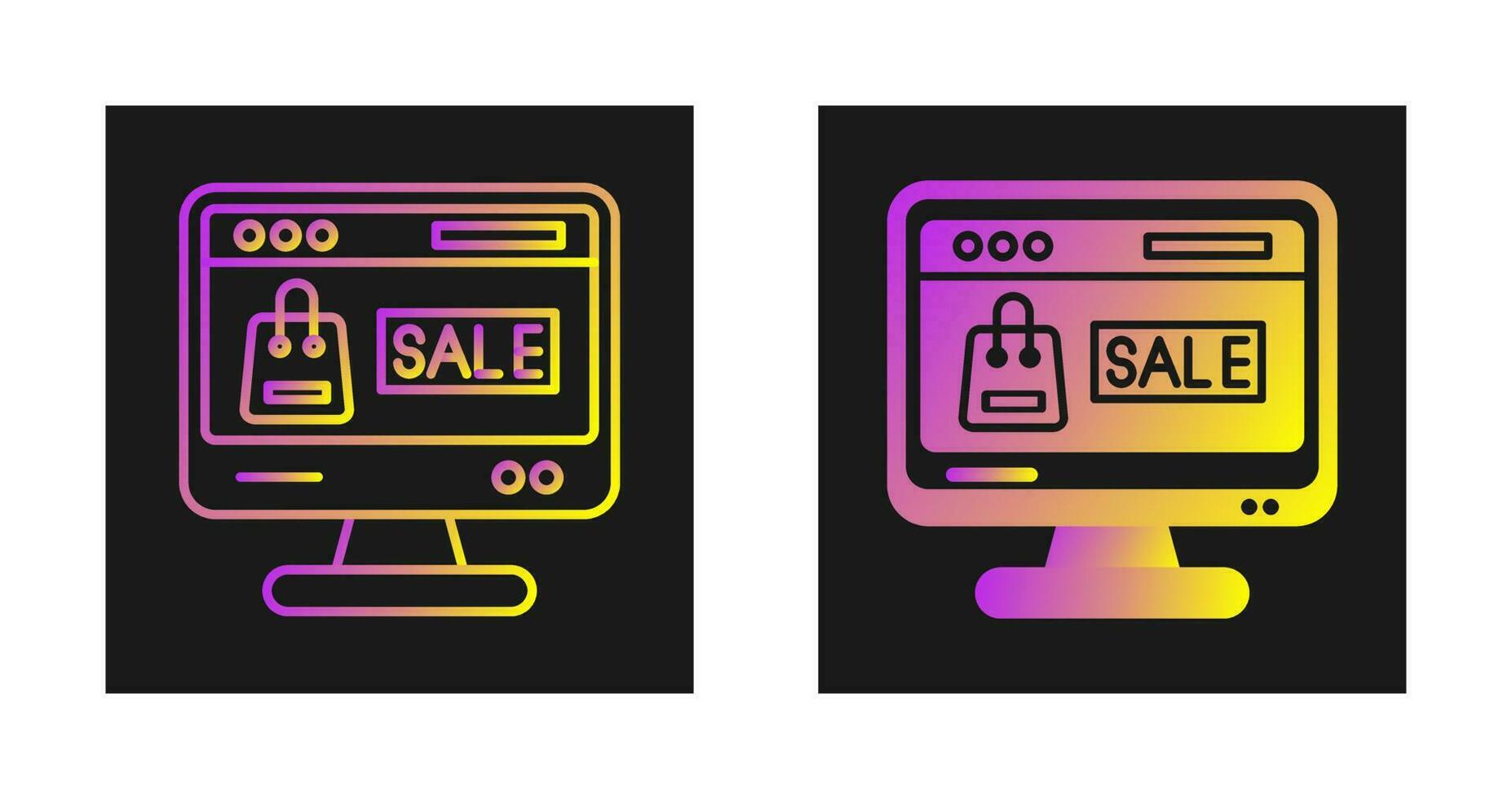 Online Sale Vector Icon