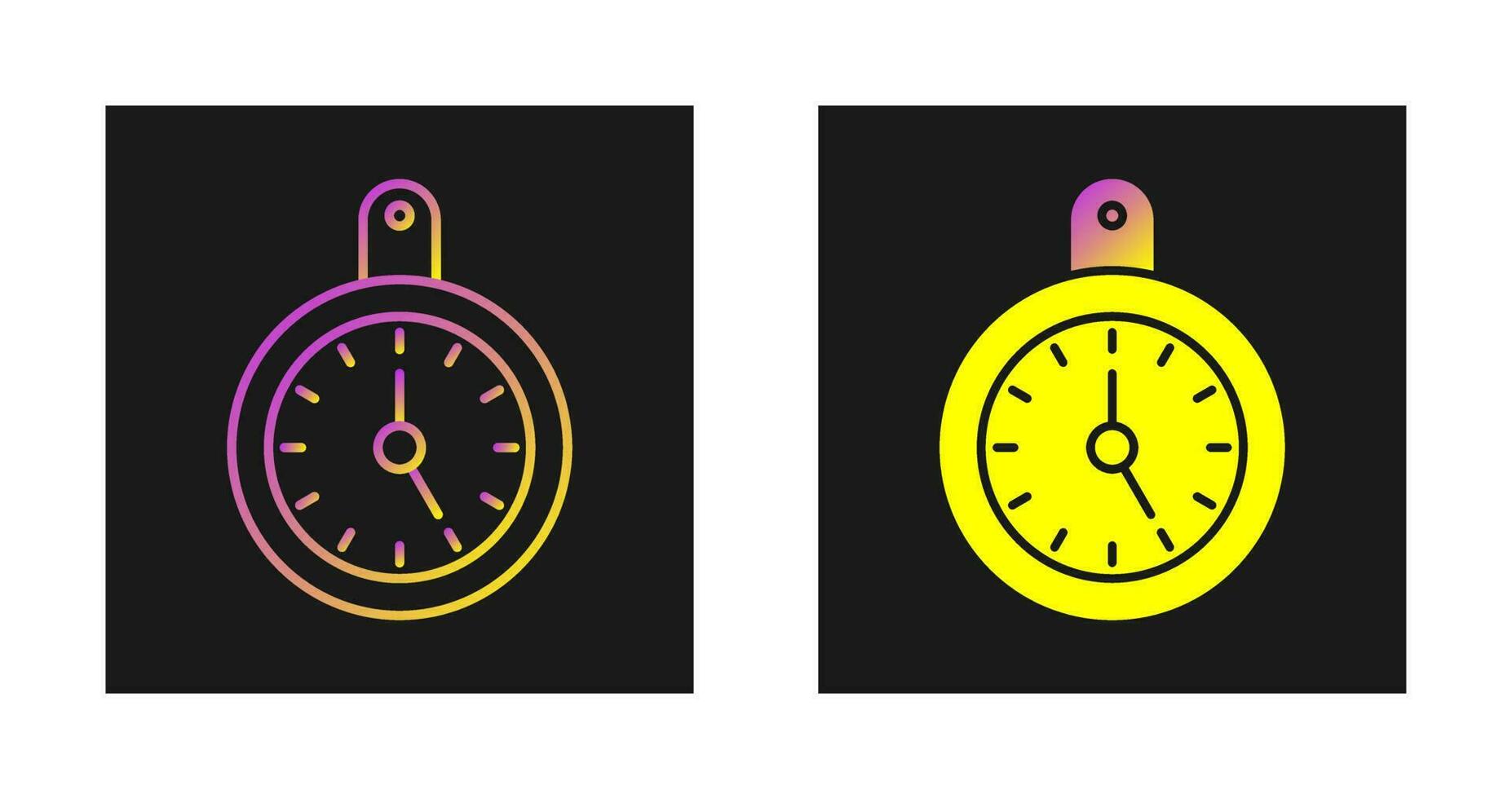 icono de vector de reloj de pared