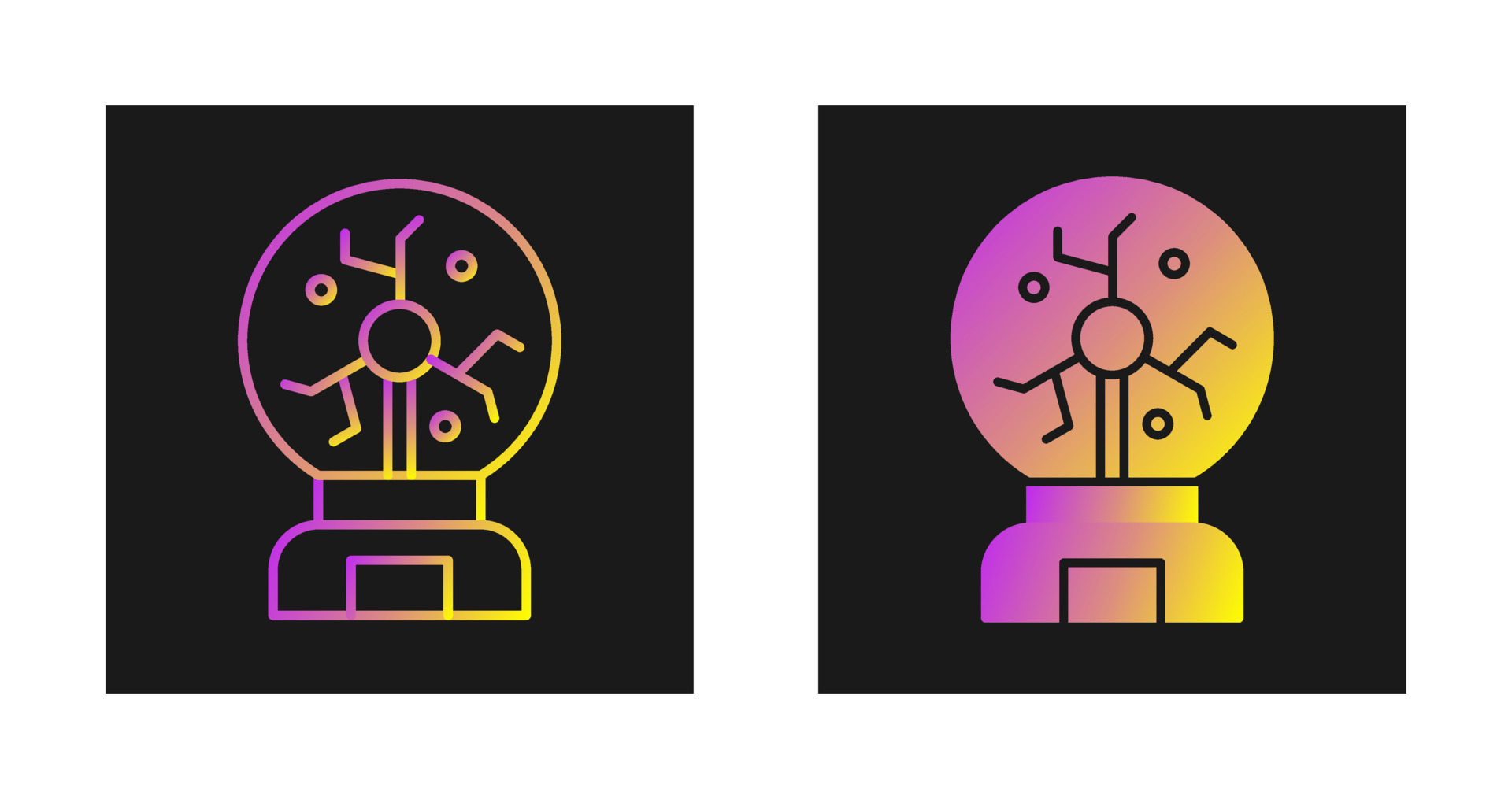 Plasma Ball Vector Icon 23963205 Vector Art at Vecteezy