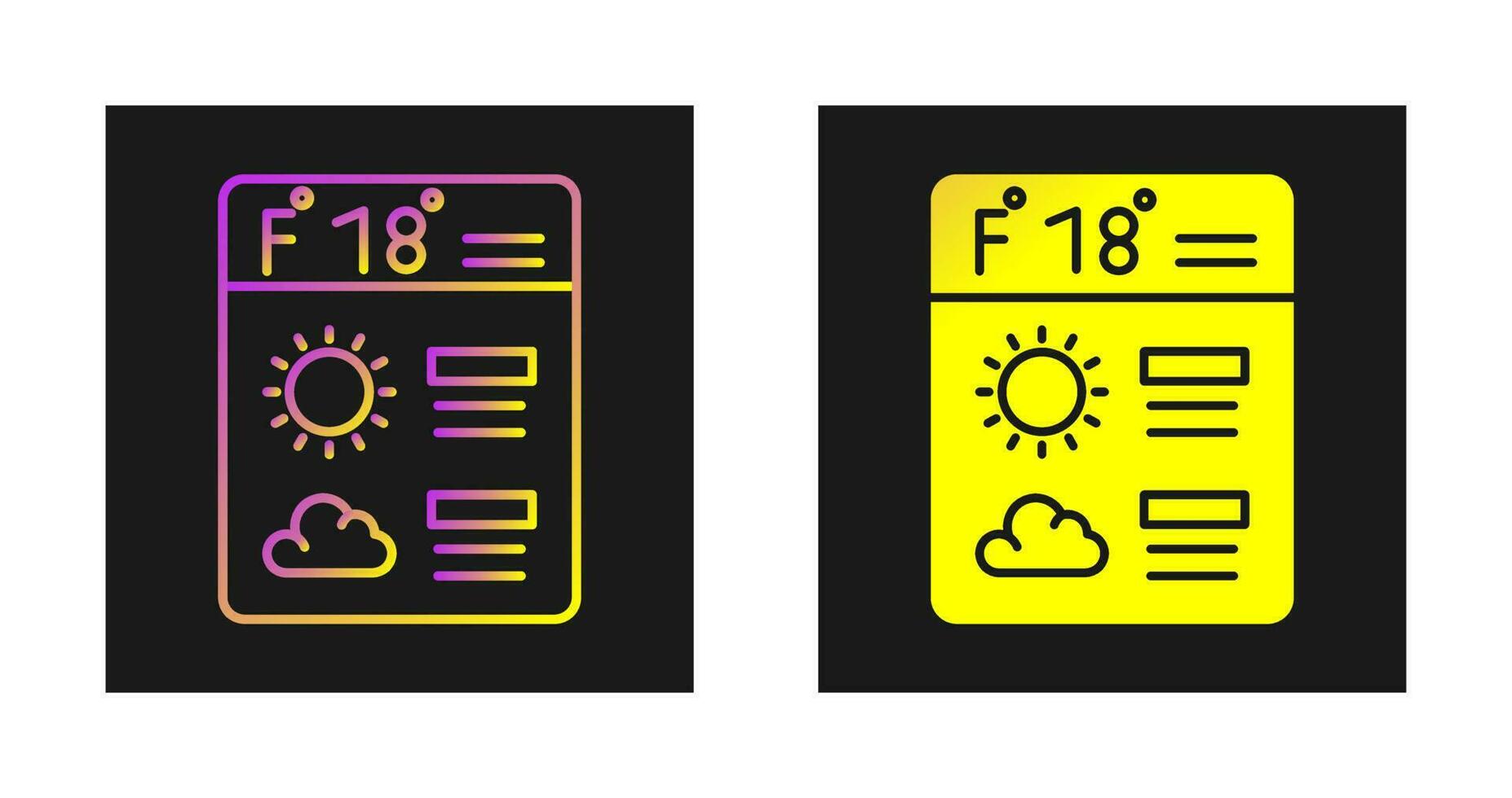 Forecast Vector Icon