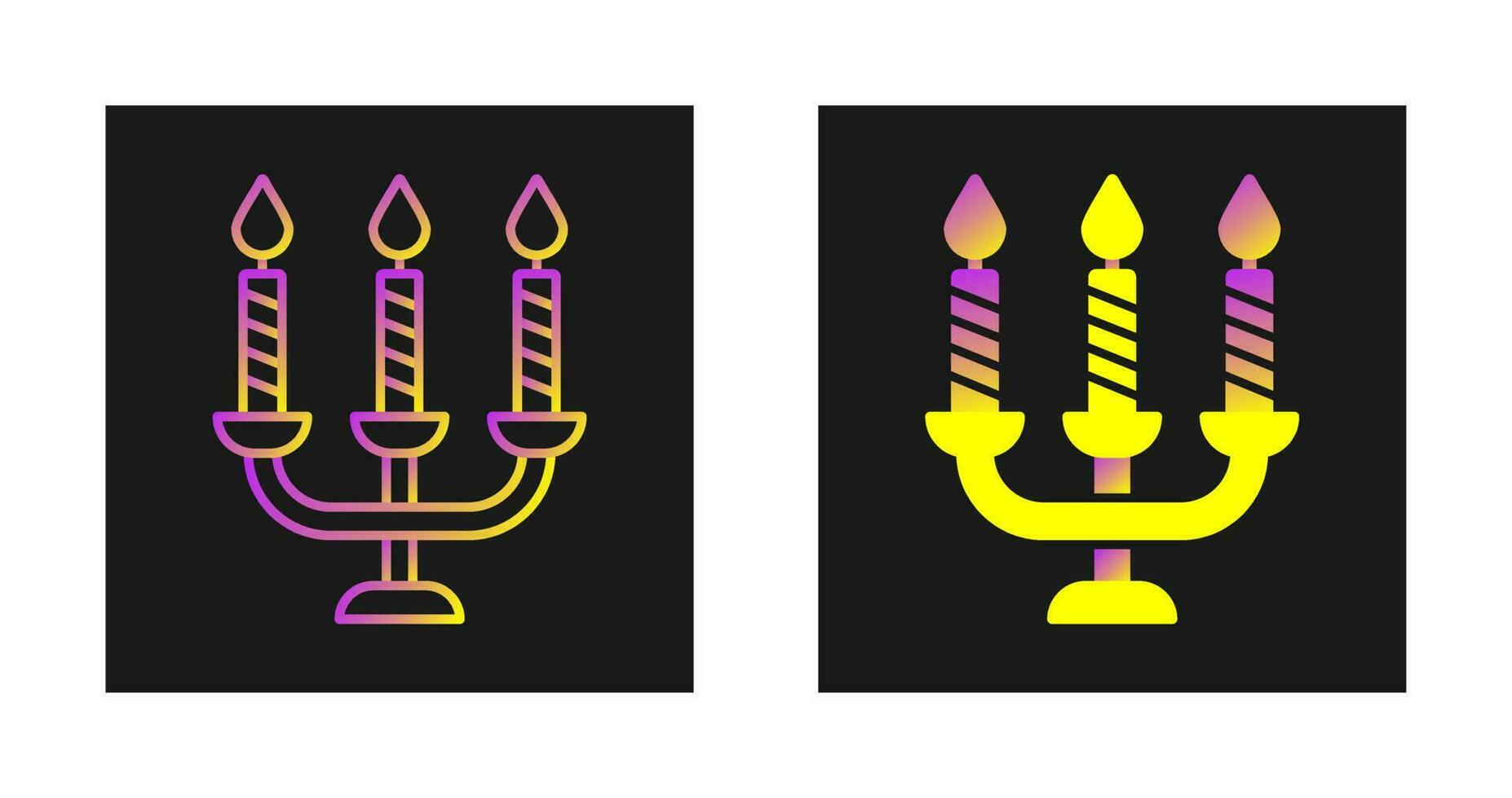 icono de vector de velas