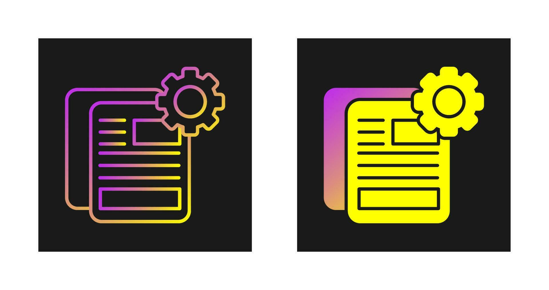 Document Setting Vector Icon 23963361 Vector Art at Vecteezy
