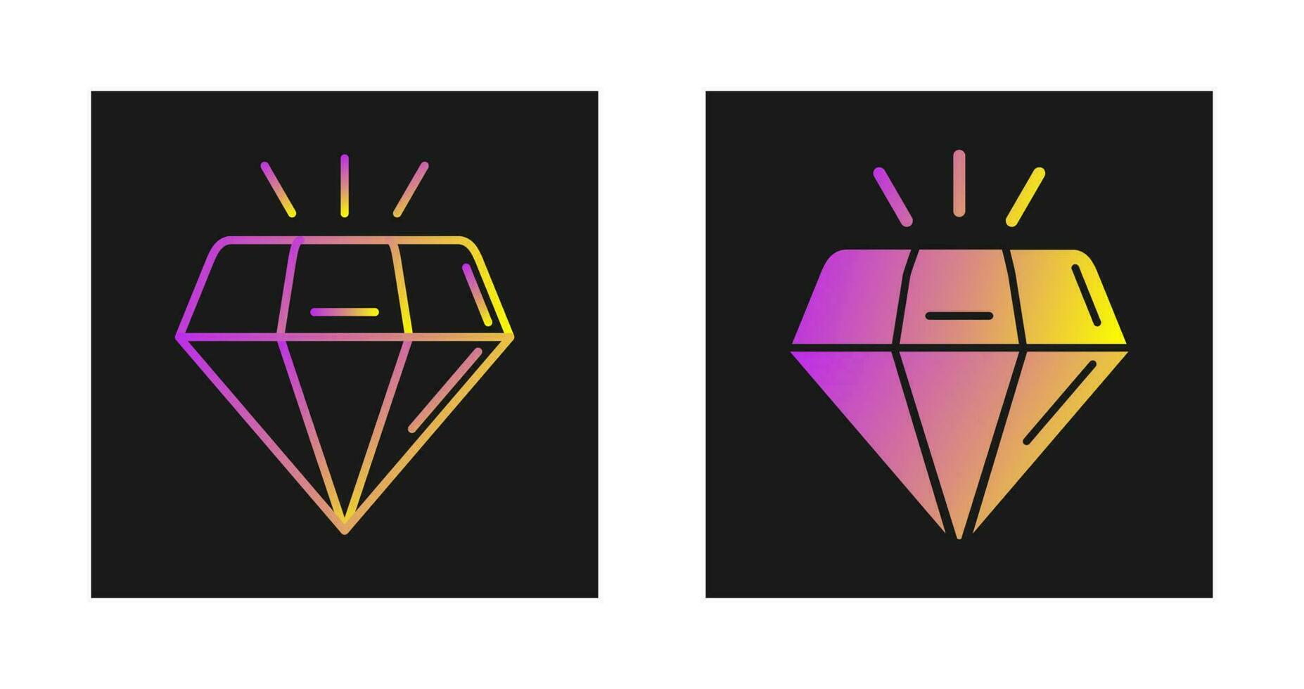 icono de vector de diamante