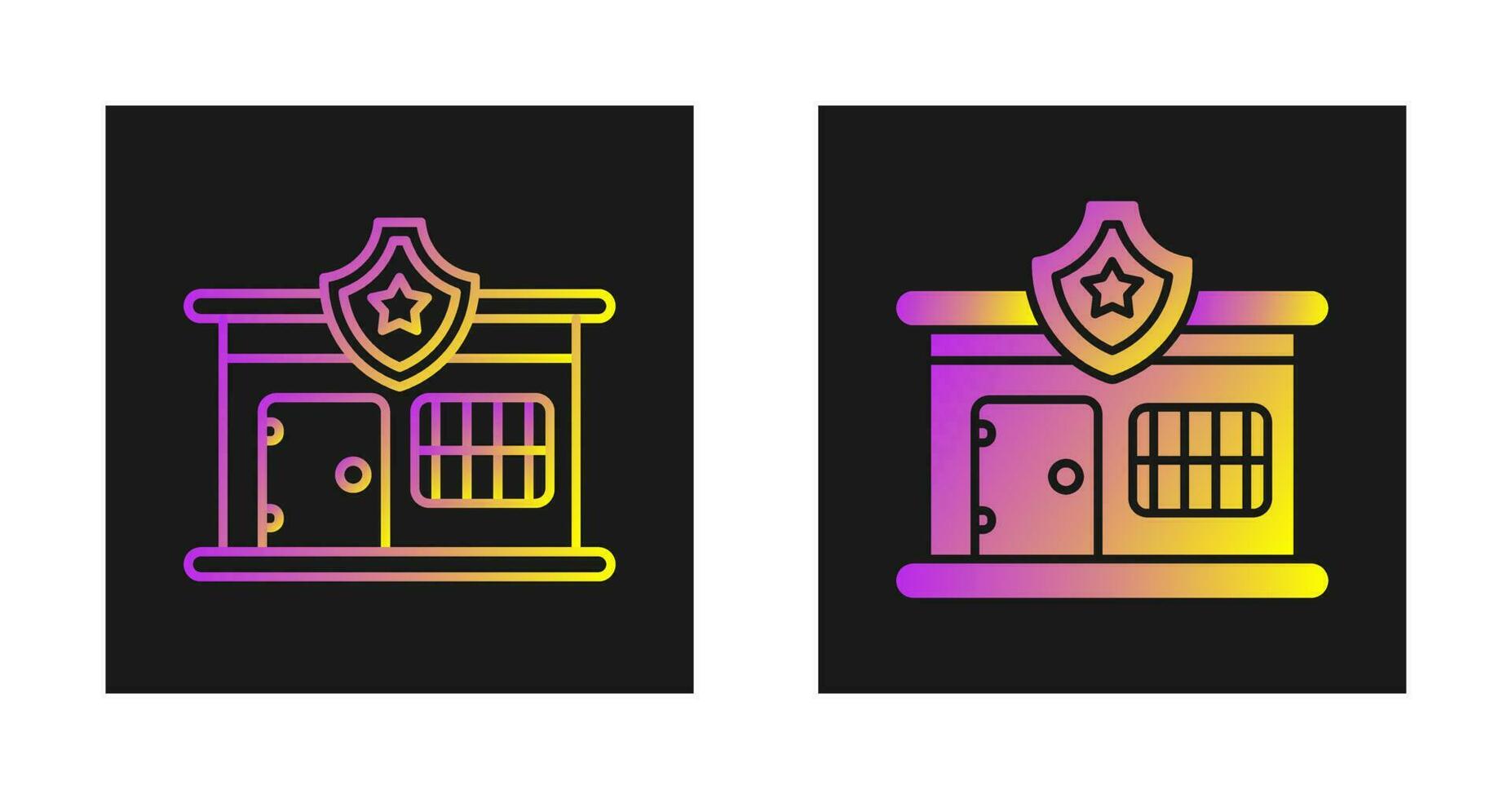 Police Station Vector Icon