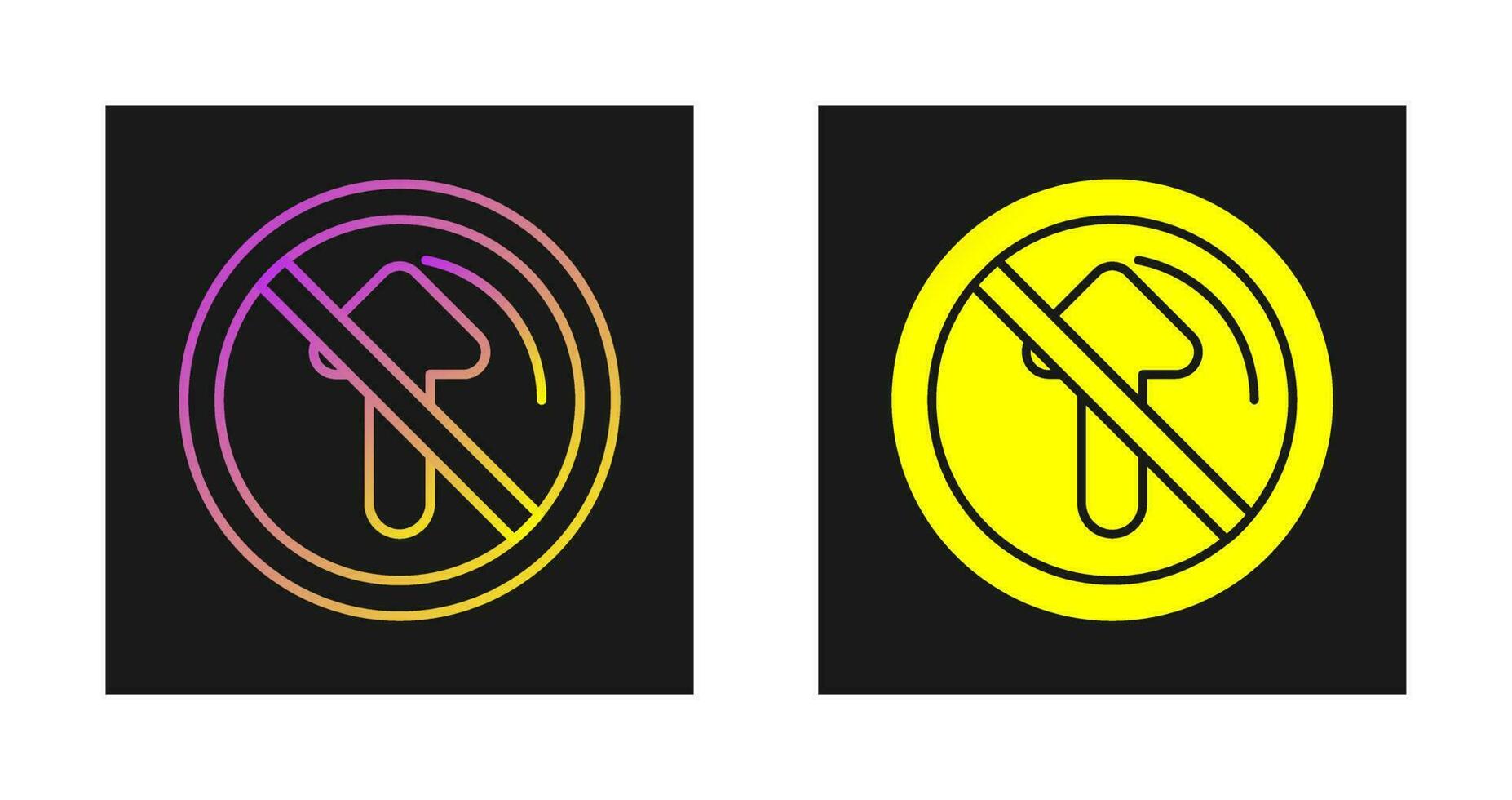 No Passing Vector Icon