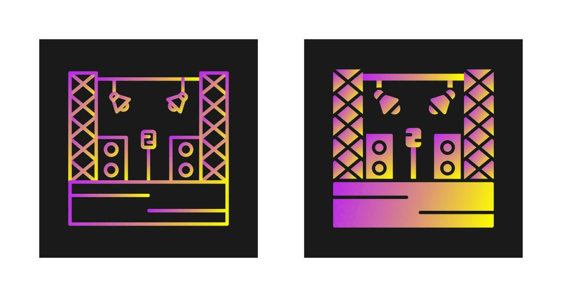 Stage Vector Icon