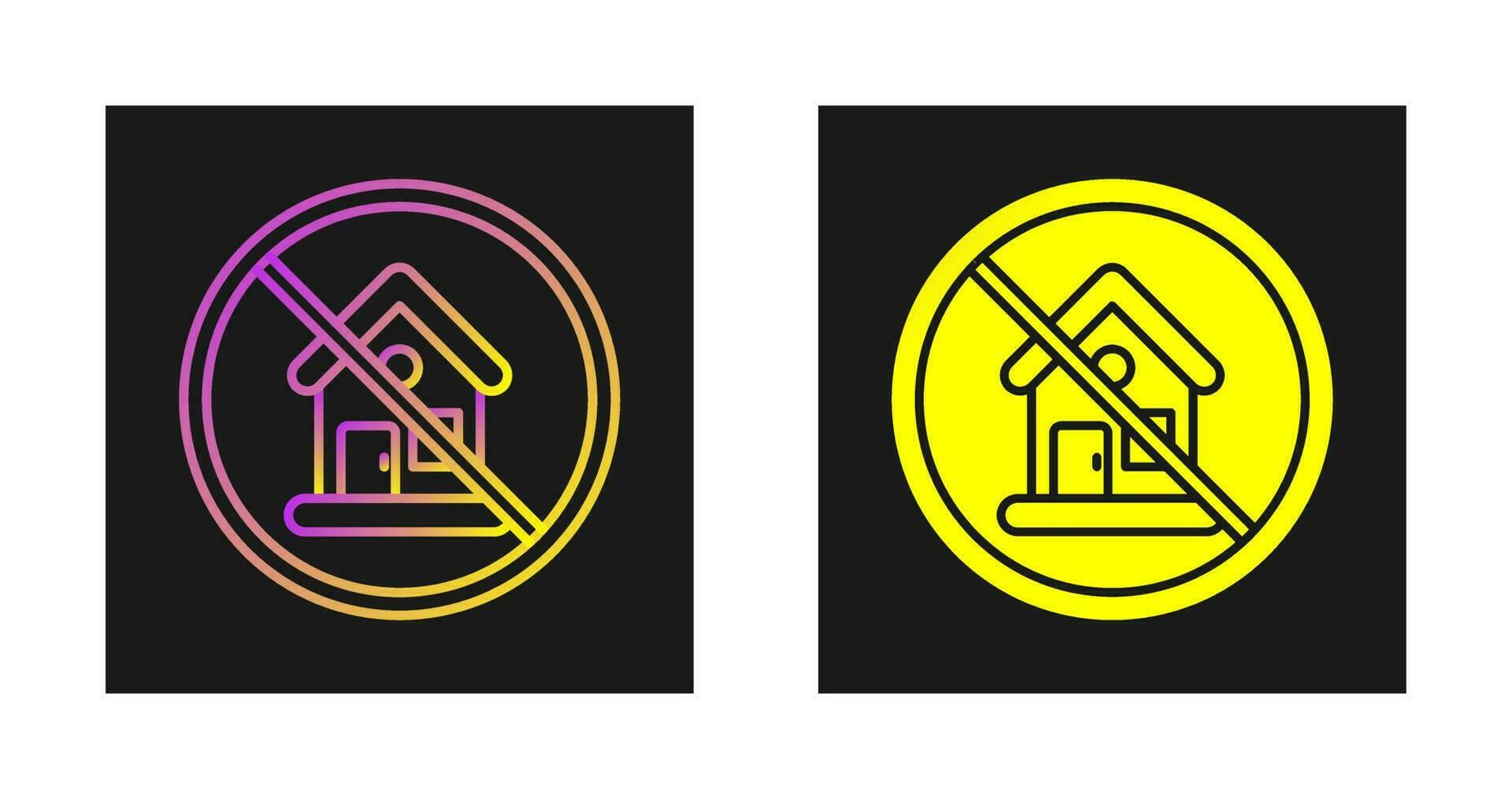 No House Vector Icon