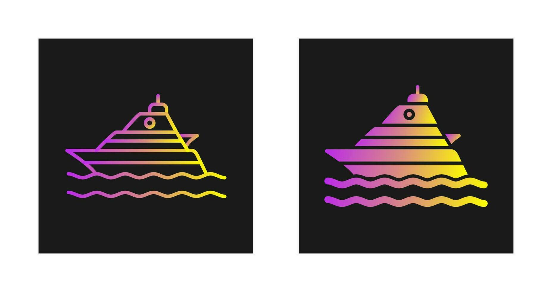 Yacht Vector Icon