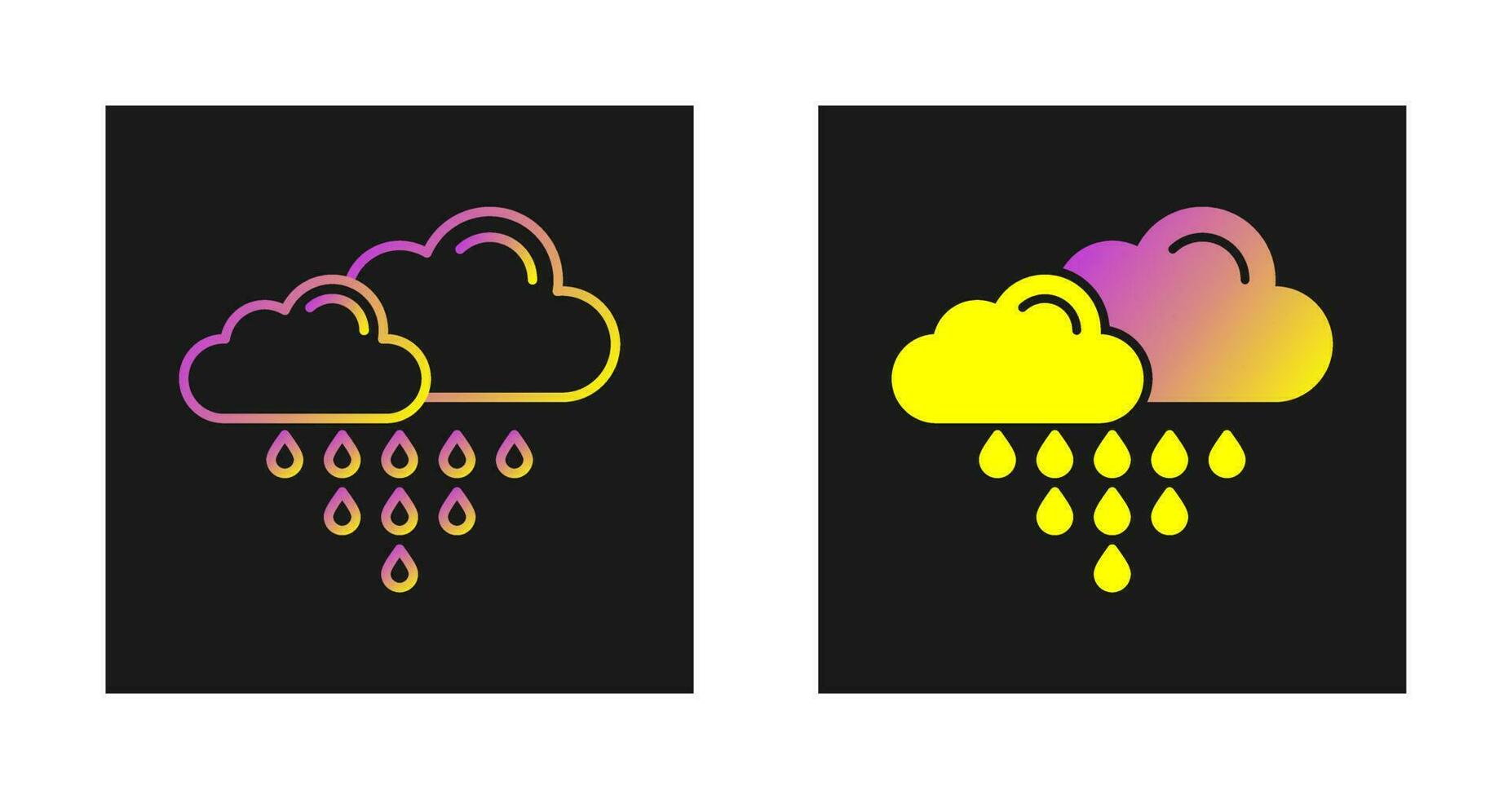 Acid Rain Vector Icon