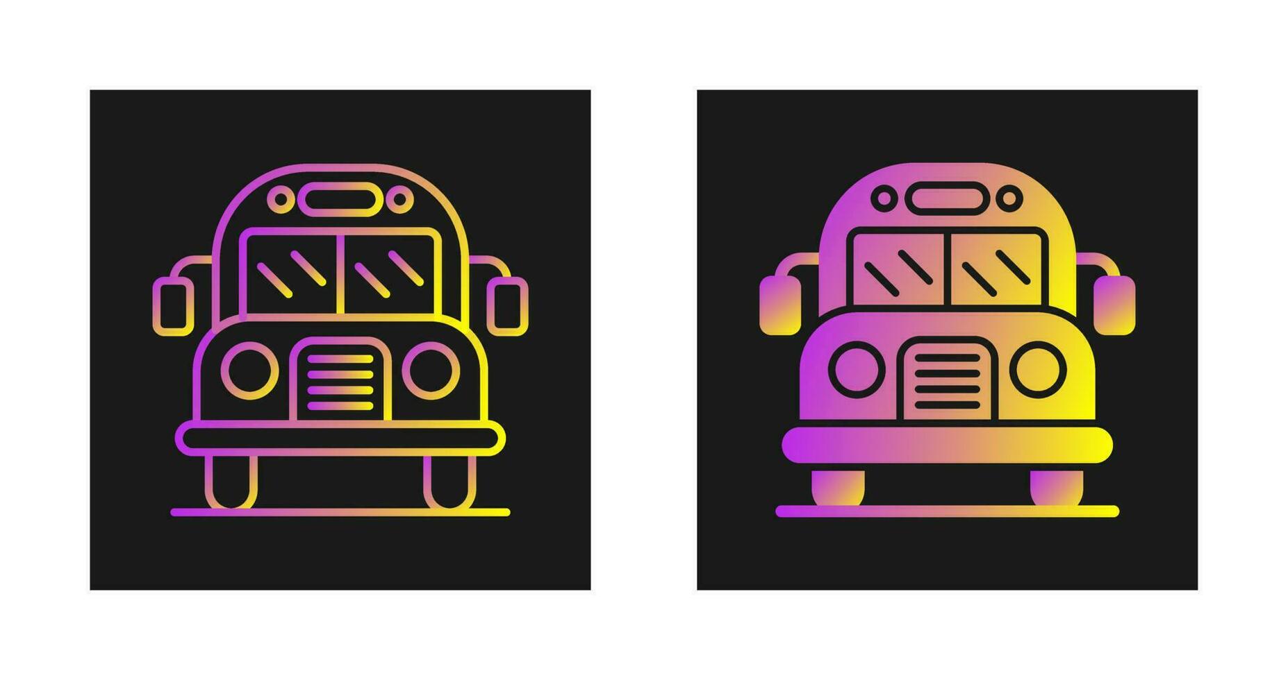 School Bus Vector Icon