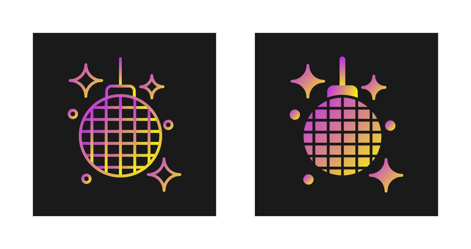 icono de vector de bola de discoteca