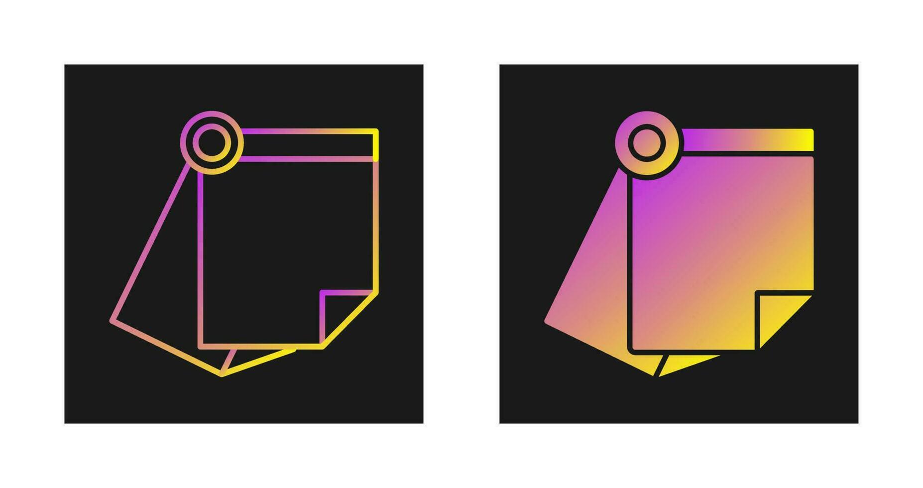 Sticky Note Vector Icon