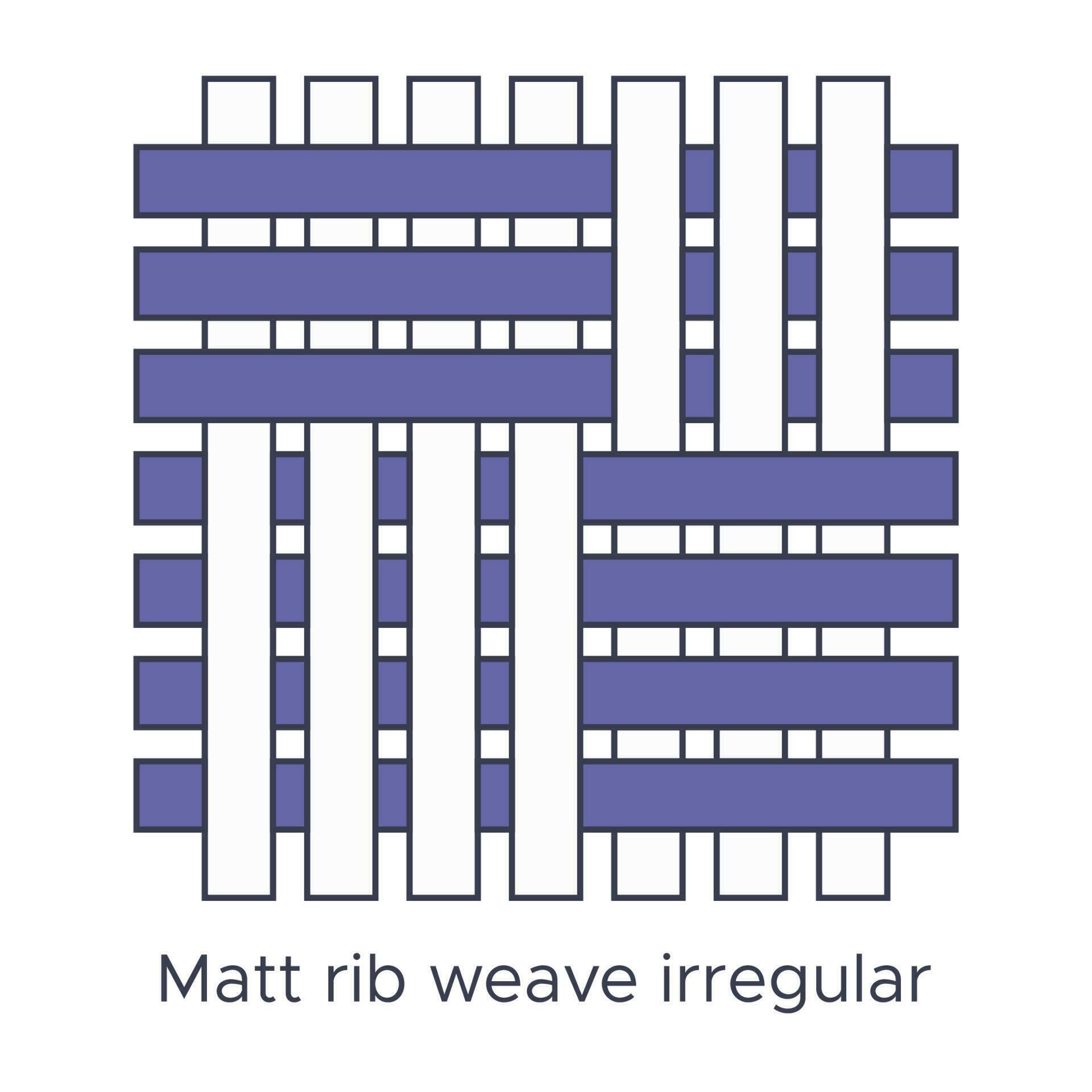 Fabric weft rib weave irregular type sample. Weave samples for textile