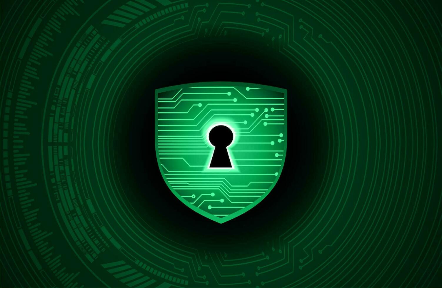 Modern Cybersecurity Technology Background with shield vector