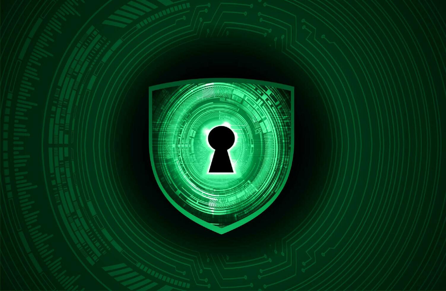 Modern Cybersecurity Technology Background with shield vector