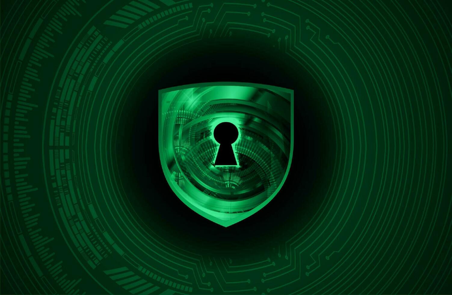 Modern Cybersecurity Technology Background with shield vector