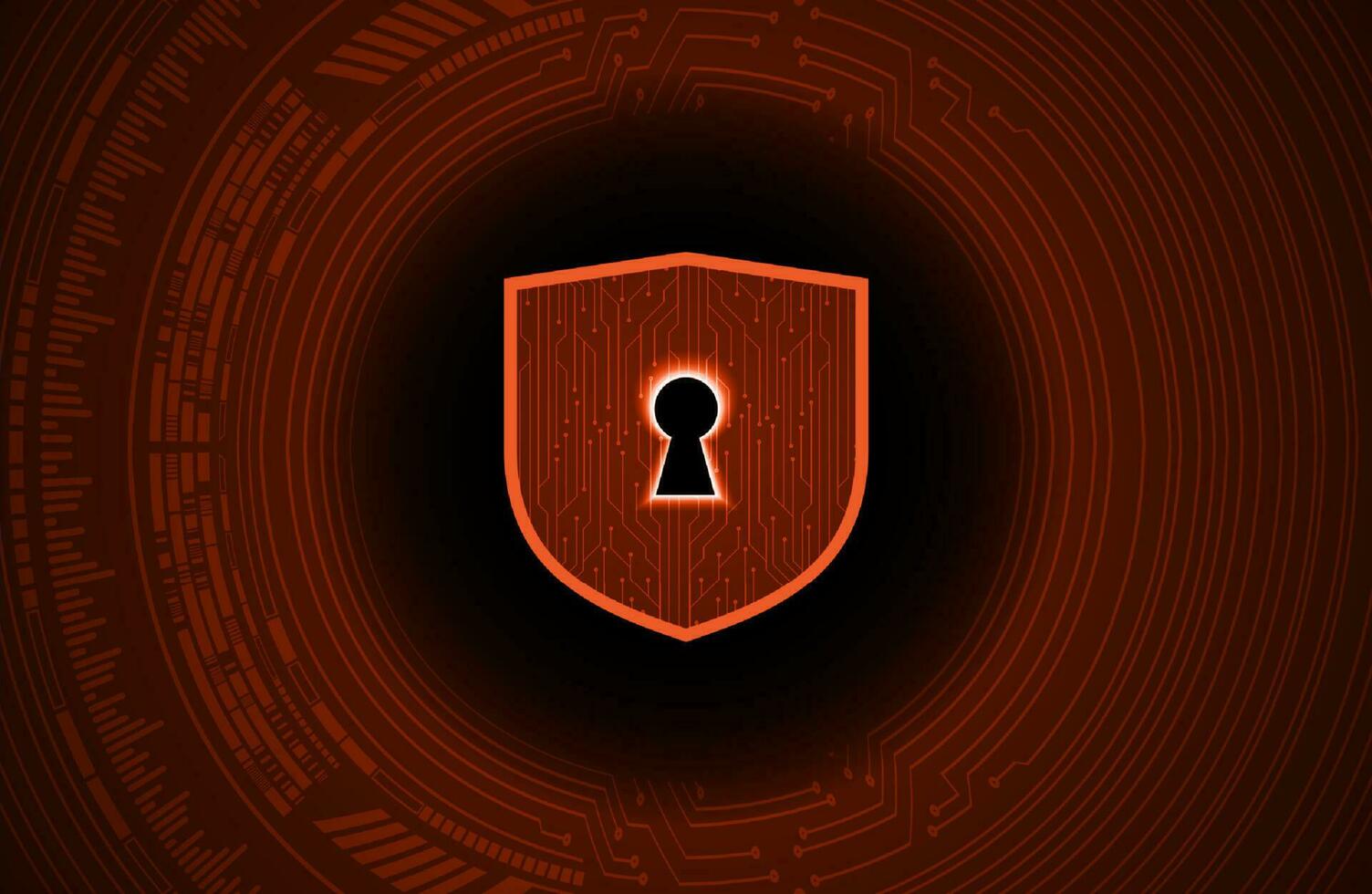 Modern Cybersecurity Technology Background with shield vector