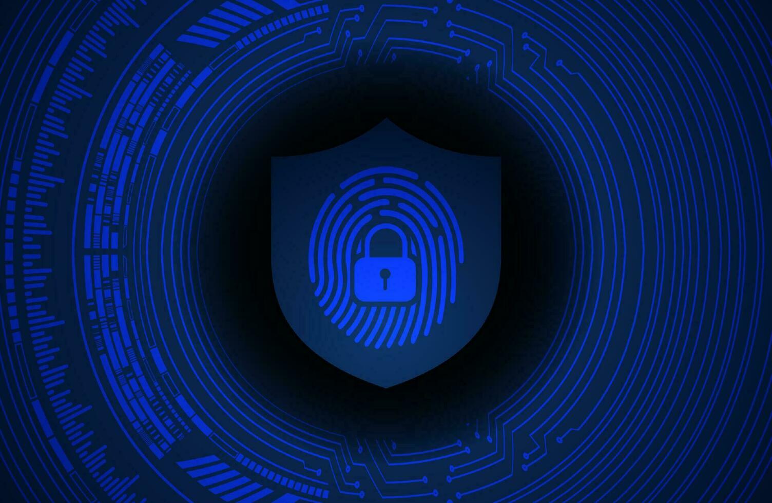 Modern Cybersecurity Technology Background with shield vector