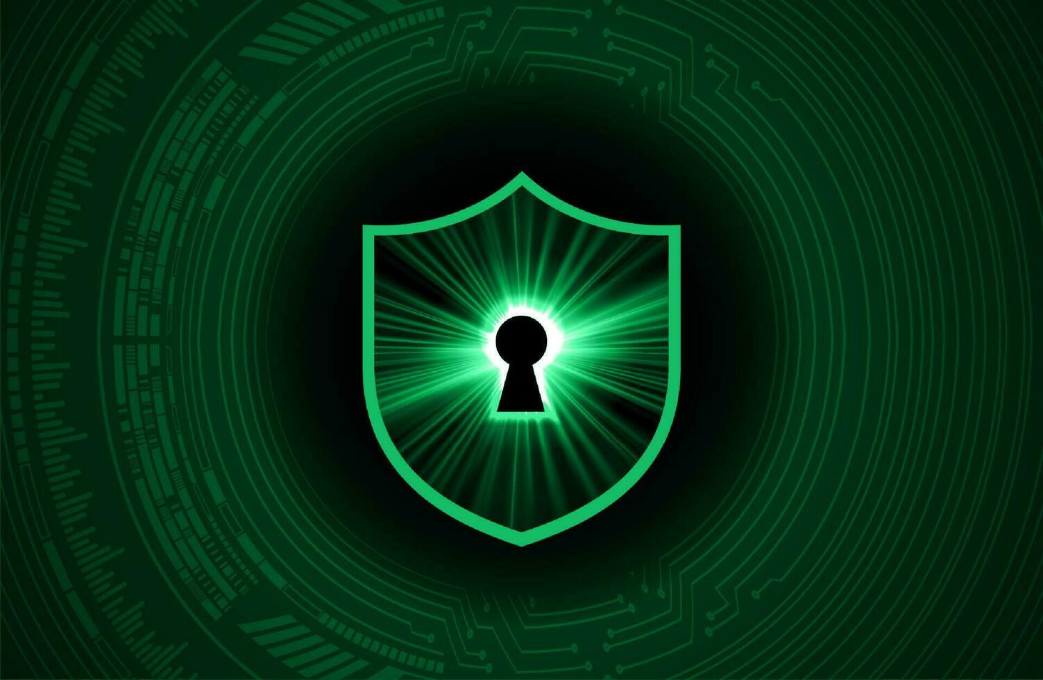 Modern Cybersecurity Technology Background with shield vector