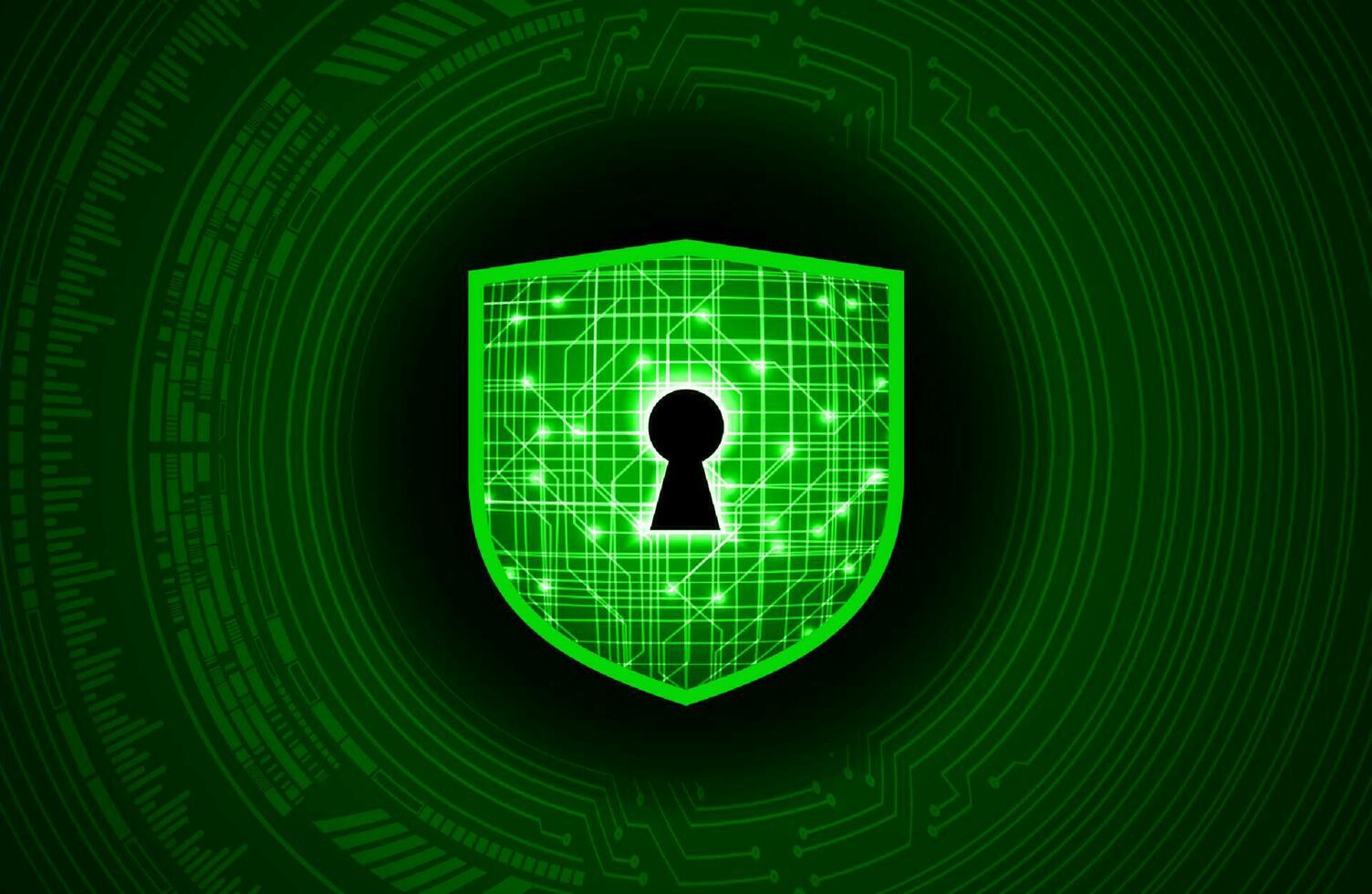 Modern Cybersecurity Technology Background with shield vector