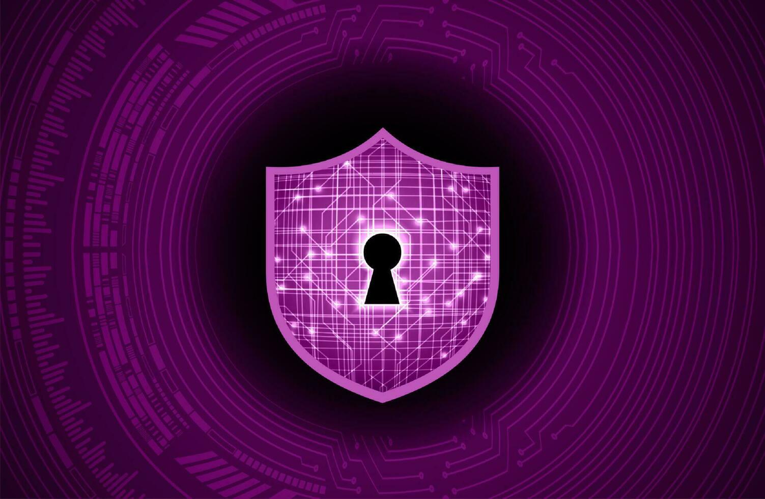 Modern Cybersecurity Technology Background with shield vector