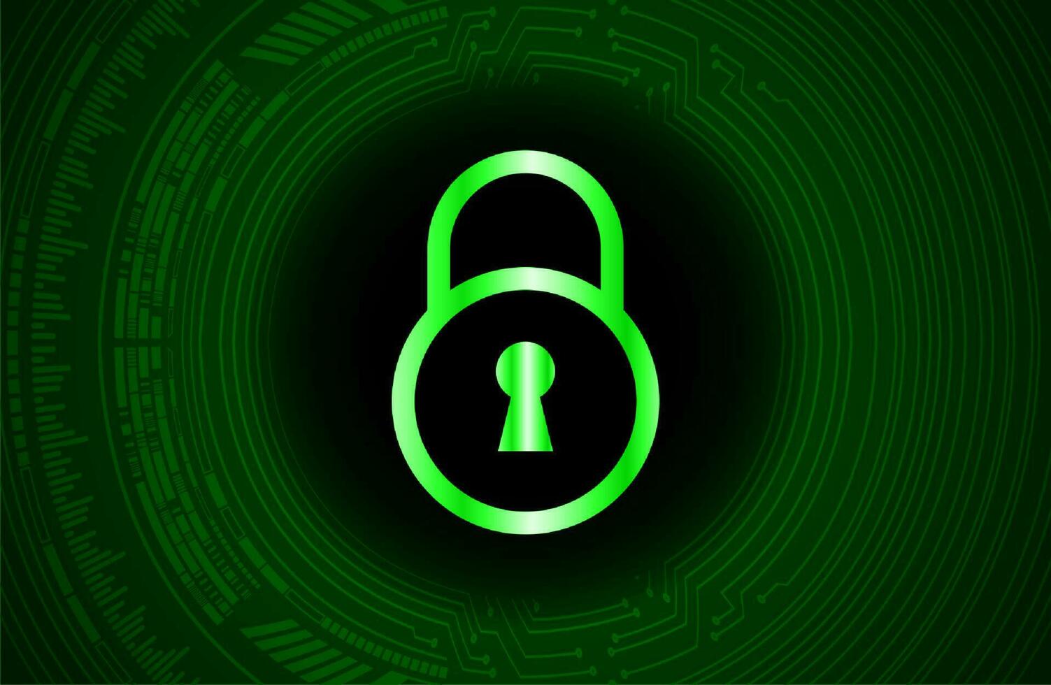 Modern Cybersecurity Technology Background with padlock vector