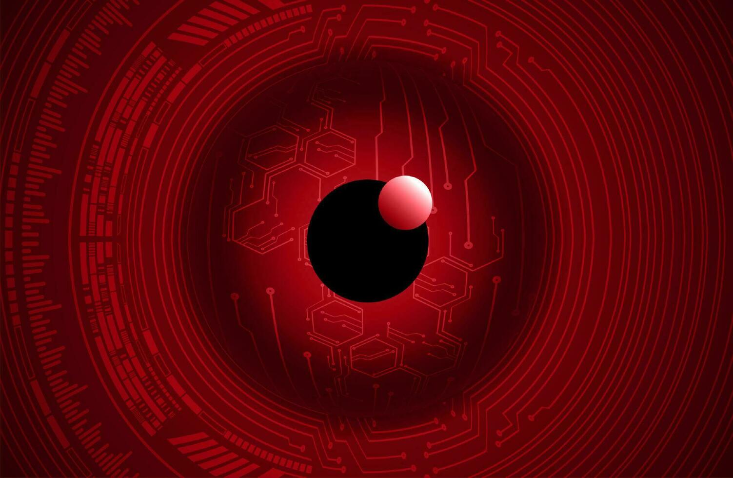 Modern Cybersecurity Eye on Technology Background vector