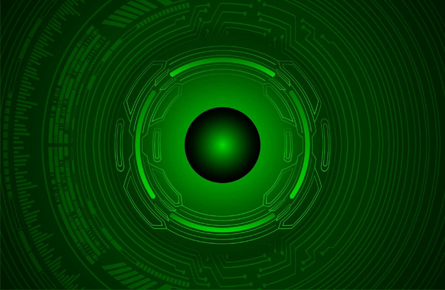 Modern Cybersecurity Eye on Technology Background vector