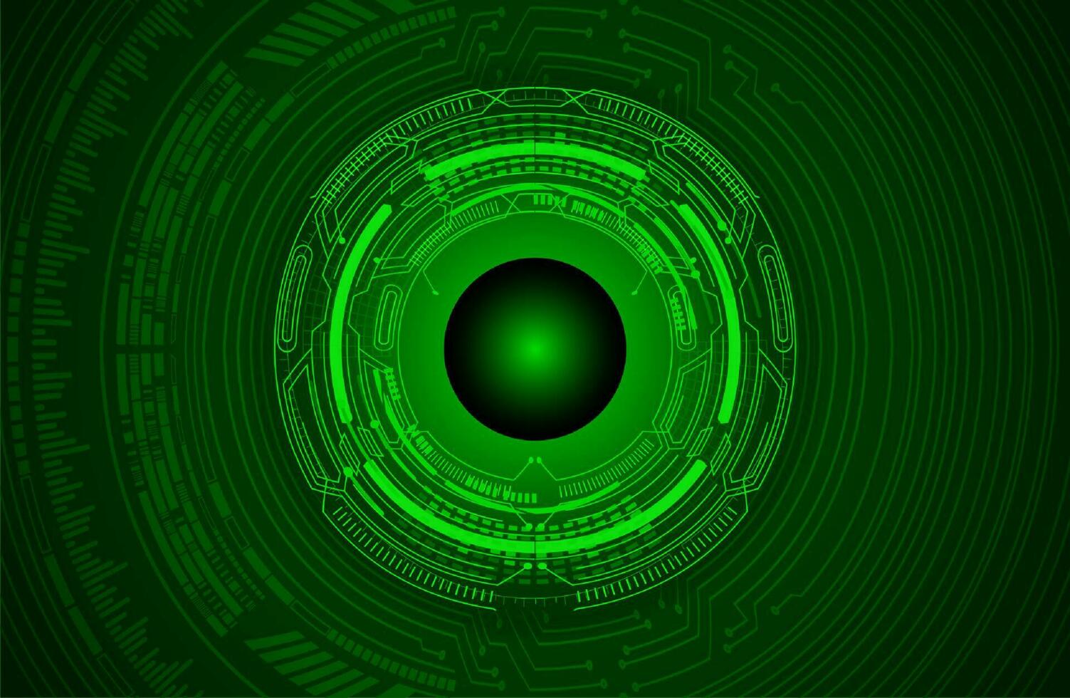 Modern Cybersecurity Eye on Technology Background vector