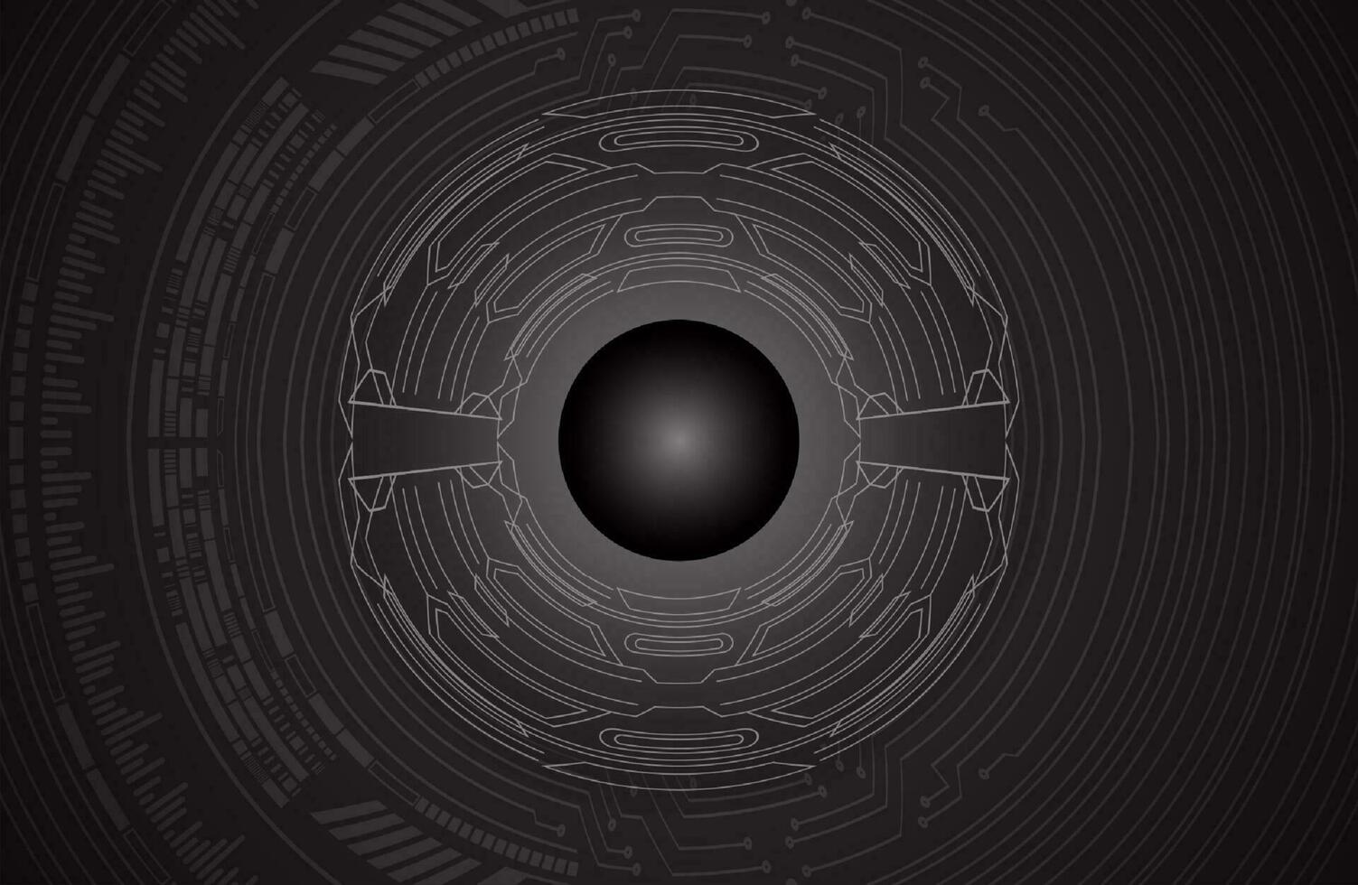 Modern Cybersecurity Eye on Technology Background vector